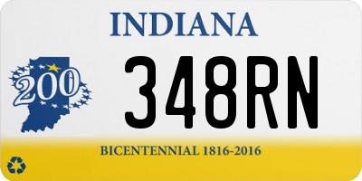 IN license plate 348RN