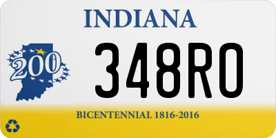 IN license plate 348RO