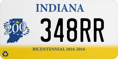 IN license plate 348RR