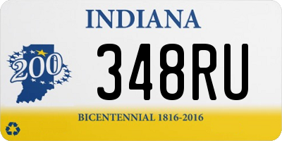 IN license plate 348RU