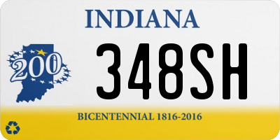 IN license plate 348SH