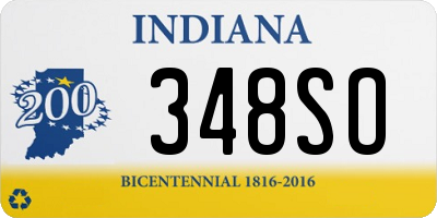 IN license plate 348SO