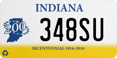 IN license plate 348SU