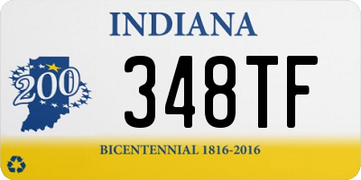 IN license plate 348TF