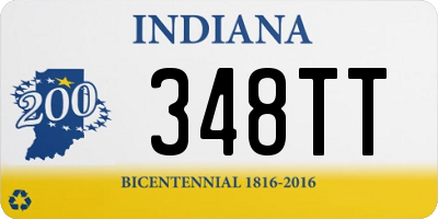 IN license plate 348TT