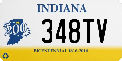 IN license plate 348TV