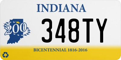 IN license plate 348TY