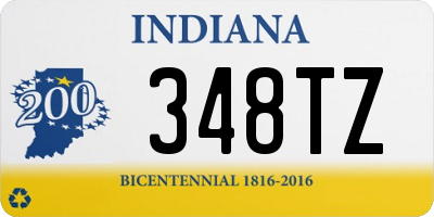 IN license plate 348TZ