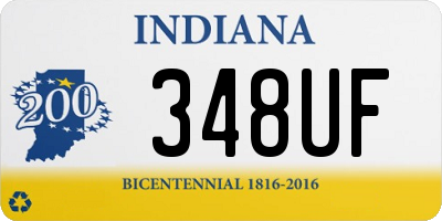 IN license plate 348UF