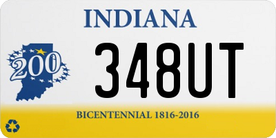 IN license plate 348UT