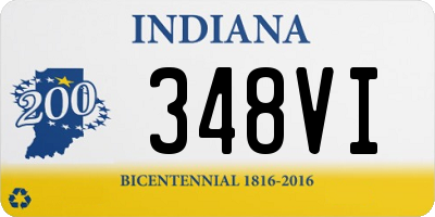 IN license plate 348VI