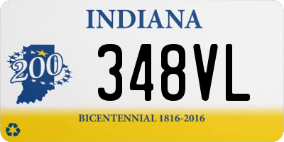 IN license plate 348VL