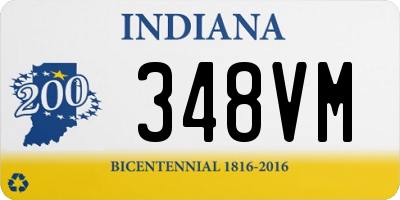 IN license plate 348VM