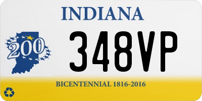 IN license plate 348VP