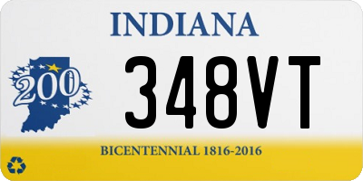 IN license plate 348VT