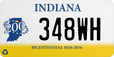 IN license plate 348WH