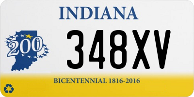 IN license plate 348XV