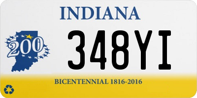 IN license plate 348YI