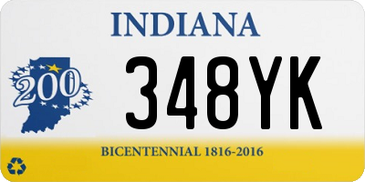 IN license plate 348YK