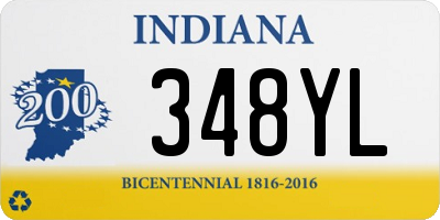 IN license plate 348YL