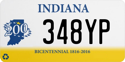 IN license plate 348YP