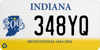 IN license plate 348YQ