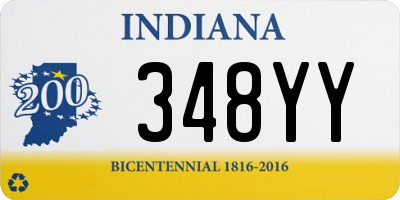 IN license plate 348YY