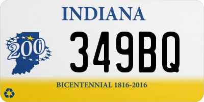 IN license plate 349BQ