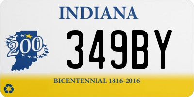 IN license plate 349BY