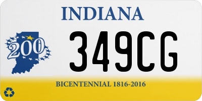 IN license plate 349CG