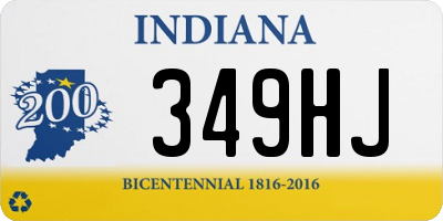 IN license plate 349HJ