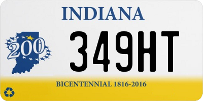 IN license plate 349HT