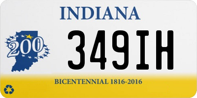 IN license plate 349IH