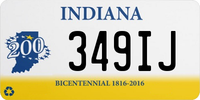 IN license plate 349IJ