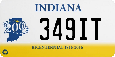 IN license plate 349IT