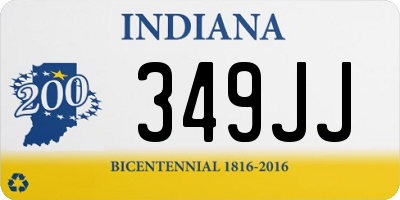 IN license plate 349JJ