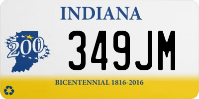 IN license plate 349JM