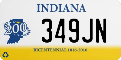 IN license plate 349JN