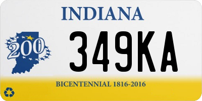 IN license plate 349KA