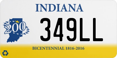 IN license plate 349LL