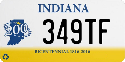 IN license plate 349TF