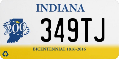 IN license plate 349TJ
