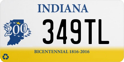 IN license plate 349TL