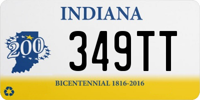 IN license plate 349TT