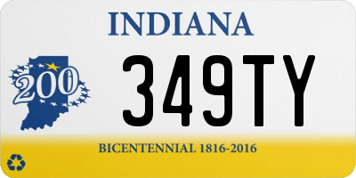 IN license plate 349TY