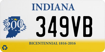 IN license plate 349VB