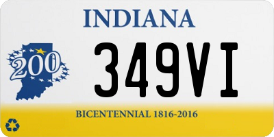 IN license plate 349VI