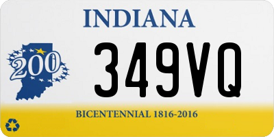 IN license plate 349VQ