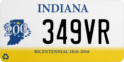 IN license plate 349VR