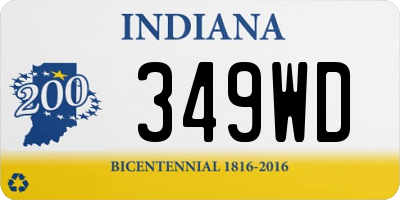 IN license plate 349WD